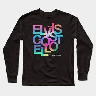 Elvis Costello // Vintage Watercolor Long Sleeve T-Shirt